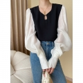 Long-sleeve blouse